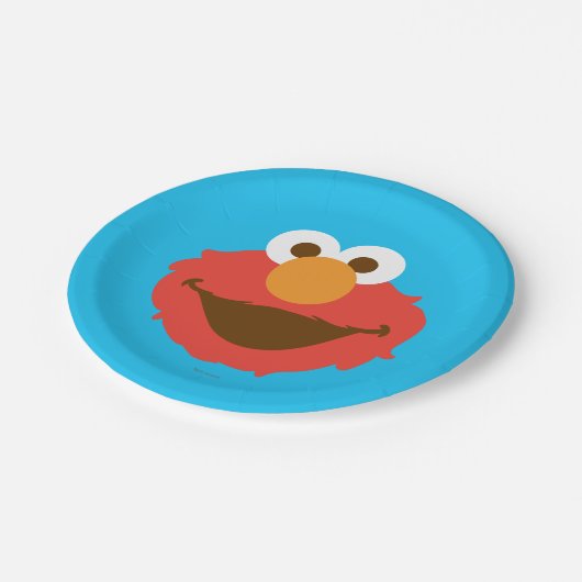 Elmo Face Pappteller (Schrägansicht)