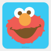 Elmo Face Quadratischer Aufkleber (Vorderseite)