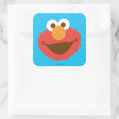 Elmo Face Quadratischer Aufkleber (Tasche)