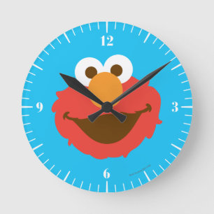 Elmo Face Runde Wanduhr