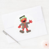 Elmo | Frankenstein Costume Runder Aufkleber (Umschlag)