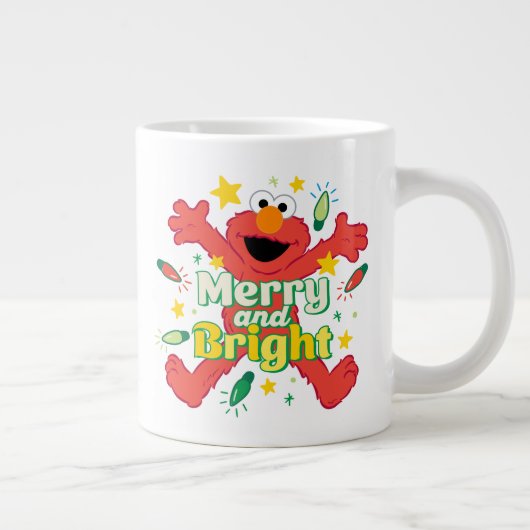 Elmo | Fröhlich und Hell Jumbo-Tasse (Rechts)