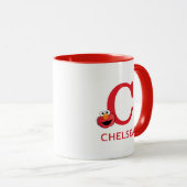 Elmo Fügen Sie Ihren Namen und Monogramm C hinzu Tasse (VorderseiteRechts)