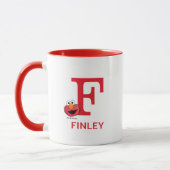 Elmo Fügen Sie Ihren Namen und Monogramm F hinzu Tasse (Links)