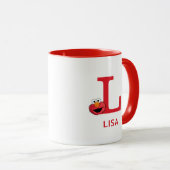 Elmo Fügen Sie Ihren Namen und Monogramm hinzu L Tasse (VorderseiteRechts)
