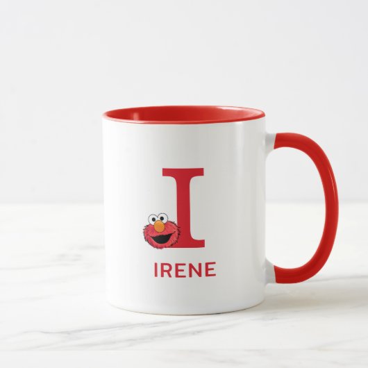 Elmo Fügen Sie Ihren Namen und Monogramm I hinzu Tasse (Rechts)