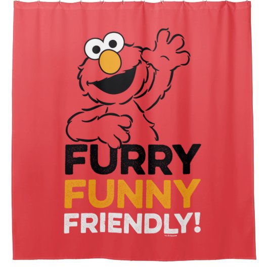 Elmo | Funny Friendly Duschvorhang (Vorderseite)