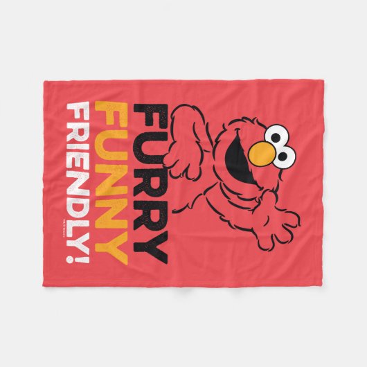 Elmo | Funny Friendly Fleecedecke (Vorderseite (Horizontal))