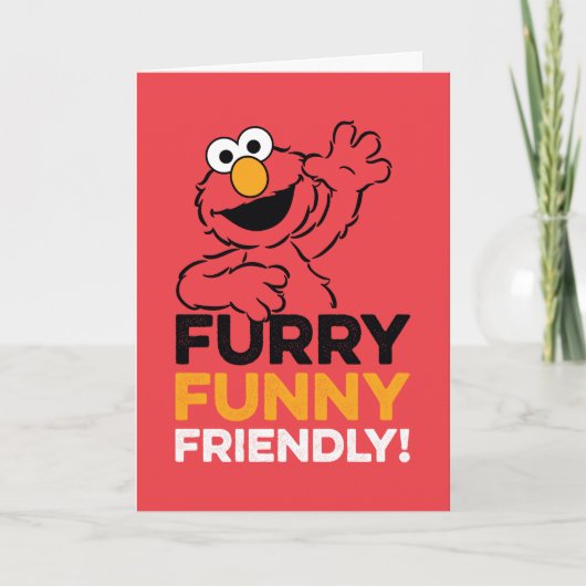 Elmo | Funny Friendly Karte (Vorderseite)