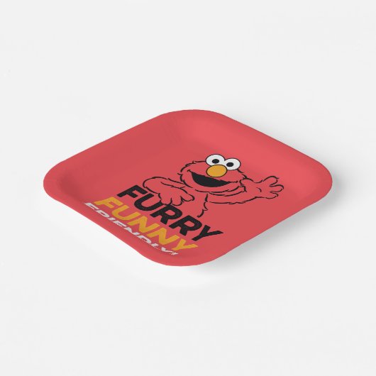 Elmo | Funny Friendly Pappteller (Gewinkelt)