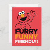 Elmo | Funny Friendly Postkarte (Vorne/Hinten)