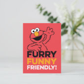 Elmo | Funny Friendly Postkarte (Stehend Vorderseite)