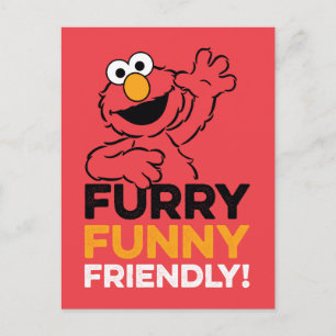 Elmo Funny Friendly Postkarte