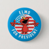 Elmo für den Präsidenten - Flagge Button (Vorderseite)