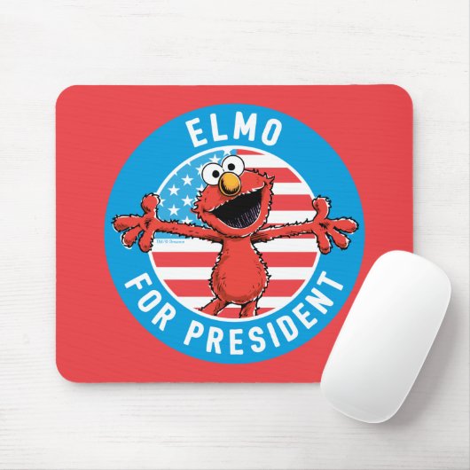 Elmo für den Präsidenten - Flagge Mousepad (Mit Mouse)