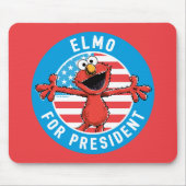 Elmo für den Präsidenten - Flagge Mousepad (Vorne)