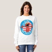 Elmo für den Präsidenten - Flagge Sweatshirt (Vorne ganz)