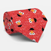 Elmo Fur Face Pattern Krawatte (Gerollt)