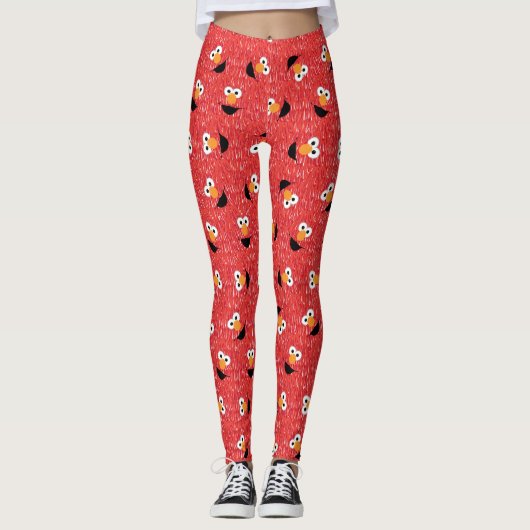 Elmo Fur Face Pattern Leggings (Vorderseite)