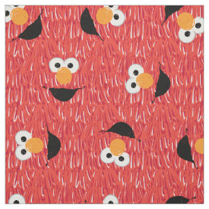 Elmo Fur Face Pattern Stoff