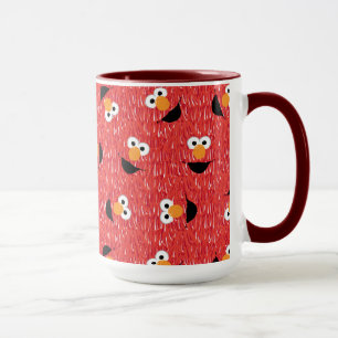 Elmo Fur Face Pattern Tasse