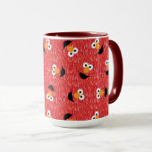 Elmo Fur Face Pattern Tasse (VorderseiteRechts)