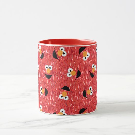 Elmo Fur Face Pattern Tasse (Zentrum)