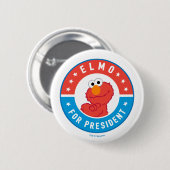 Elmo für Präsident Abzeichen Button (Vorne & Hinten)