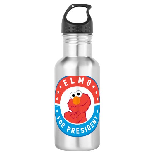 Elmo für Präsident Abzeichen Edelstahlflasche (Vorderseite)