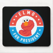 Elmo für Präsident Abzeichen Mousepad (Vorne)
