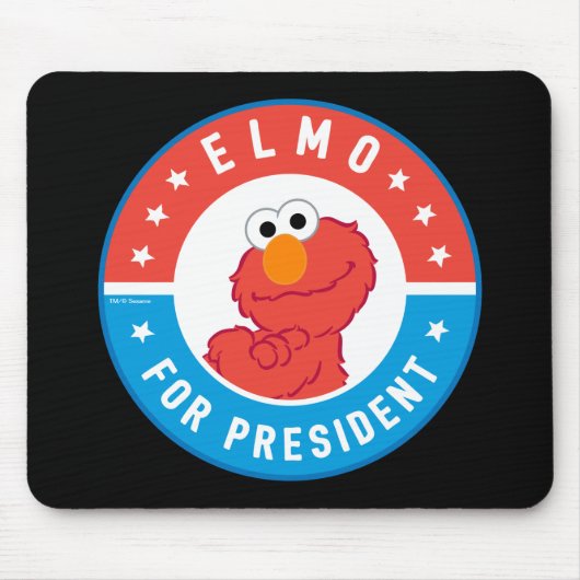 Elmo für Präsident Abzeichen Mousepad (Vorne)