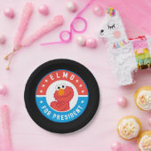 Elmo für Präsident Abzeichen Pappteller (Party)