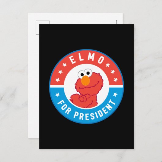 Elmo für Präsident Abzeichen Postkarte (Vorne/Hinten)