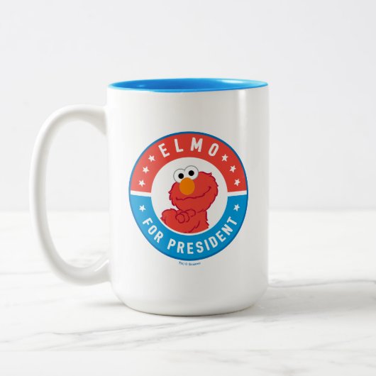 Elmo für Präsident Abzeichen Zweifarbige Tasse (Links)