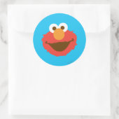Elmo Gesicht Runder Aufkleber (Tasche)