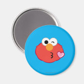 Elmo Gesicht wirft einen Kuss Magnet (Vorderseite/Rückseite)