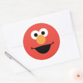 Elmo-Gesichtskunst Runder Aufkleber (Umschlag)
