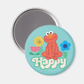 Elmo Glücklich! Magnet (Vorderseite/Rückseite)