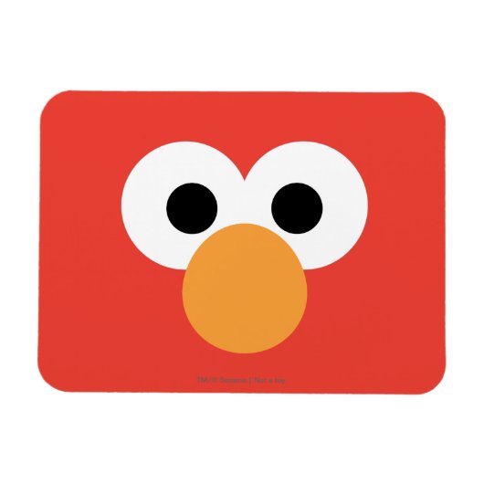 Elmo großes Gesicht Magnet (Horizontal)