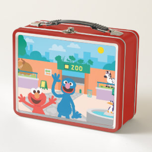 Elmo & Grover Zoomszene Metall Brotdose