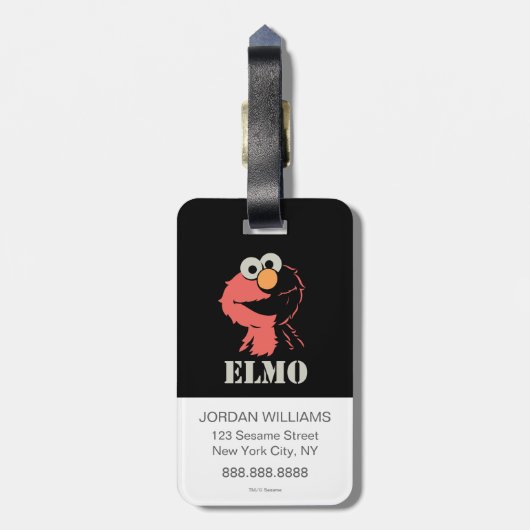 Elmo Half Gepäckanhänger (Rückseite vertikal)