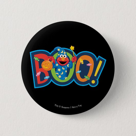 Elmo | Halloween Boo! Button (Vorderseite)