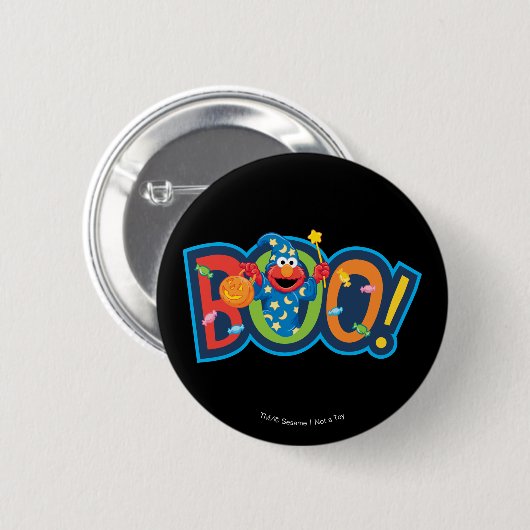 Elmo | Halloween Boo! Button (Vorne & Hinten)