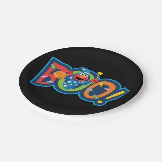 Elmo | Halloween Boo! Pappteller (Schrägansicht)