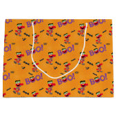 Elmo | Halloween Boo Pattern Große Geschenktüte (Vorderseite)