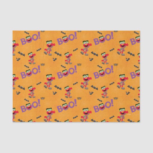Elmo | Halloween Boo Pattern Seidenpapier (Vorderseite)