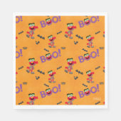 Elmo | Halloween Boo Pattern Serviette (Vorderseite)