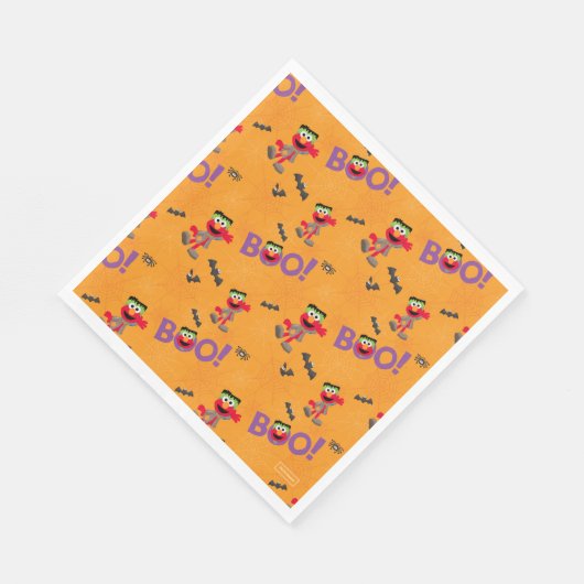 Elmo | Halloween Boo Pattern Serviette (Ecke)