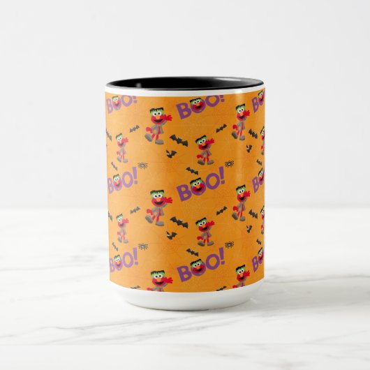 Elmo | Halloween Boo Pattern Tasse (Zentrum)