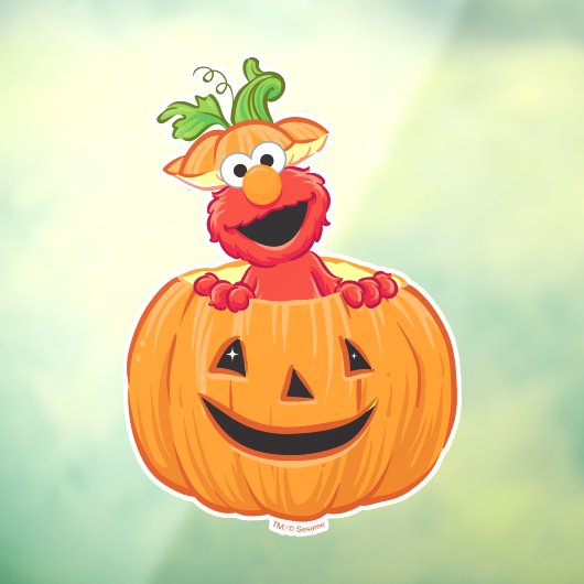 Elmo | Halloween Jack-O-Lantern Fensteraufkleber (Blatt 3)